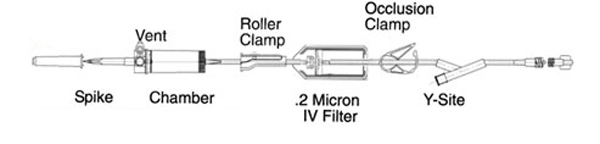 FILTERED IV ADMINISTRATION SET image